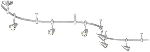 Pro Track Track Light Fixture 6 Head LED Adjustable