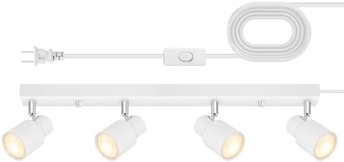 Sleek 4-Way Track Lighting for Kitchens