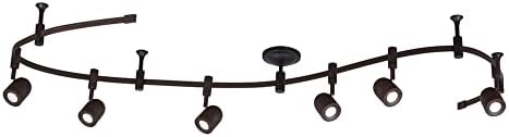 Adjustable LED Spotlight Flexible Track Oil Rubbed Bronze Ceiling Light