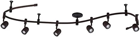Adjustable LED Spotlight Flexible Track Oil Rubbed Bronze Ceiling Light