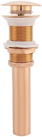 Garosa Sink Drain Rose Gold - Smooth Button No Overflow