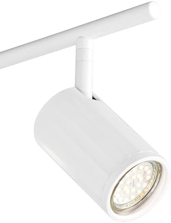 Pro Track 4-Light Heads Dimmable Track Lighting Kit GU10 White Ceiling