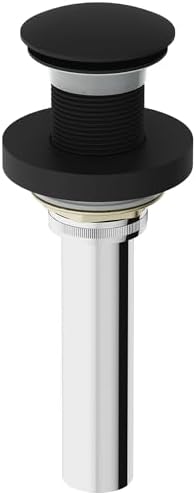 VIGO Vessel Bathroom Sink Pop-Up Drain and Mounting Ring - Matte Black