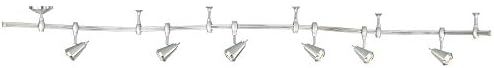 Pro Track Track Light Fixture 6 Head LED Adjustable