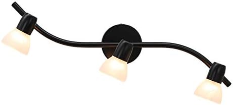 Curated Black Track Lighting with Glass - 3-Light Kitchen Fixture