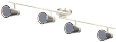 DLLT 4-Light LED Track Lighting Kit with Brushed Nickel Finish