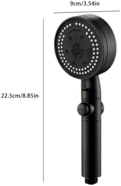 High-Pressure Turbo Shower Head with 8 Modes