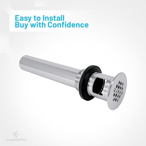 Sturdy Chrome-Finish Overflow Bath Sink Drain Kit