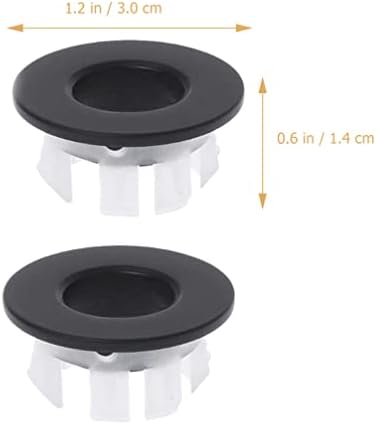Homoyoyo 2pcs Antique Brass Overflow Drain Cover Trim for Sink and Bathtub