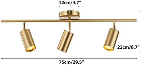 Modern Gold Ceiling Lighting Kit Mid-Century Lighting with Glass Globes