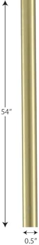 Vintage Gold Track Lighting Stem Kit