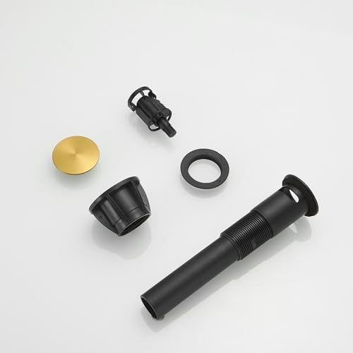 BWE Gold Bathroom Drain Stopper Overflow-Opening Design