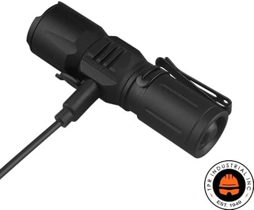 TPR Industrial EDC Flashlight - 500 Lumens Rechargeable Safety Compatible