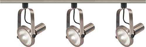 Nuvo Lighting TK343 3-Light PAR30 Track Lighting Kit Brushed Nickel
