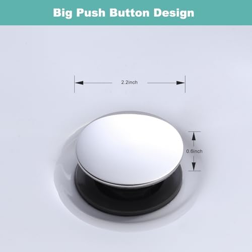 Sturdy Chrome Sink Drain 34 to 78 inch Diameter