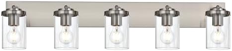 BONLICHT Modern 5-Light Adjustable Ceiling Light with Brushed Nickel