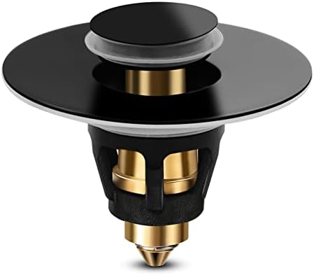 Universal Bath Sink Stopper with Stainless Steel Hair Catcher