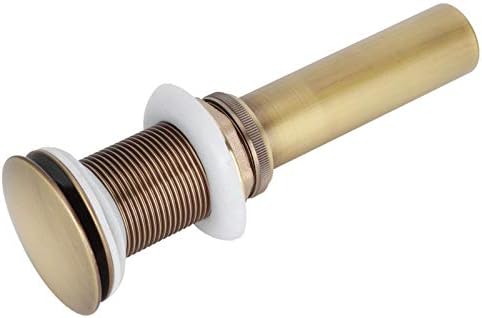 Elegant Brass Popup Drain Stopper for Bathroom Basins with 3cm Drain Hole