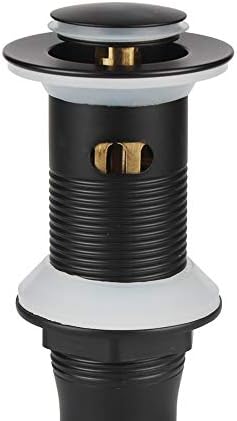 Detachable Basket Pop Up Drain Stopper Black