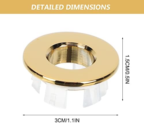 Unique Design Copper Sink Overflow Ring 2Pcs