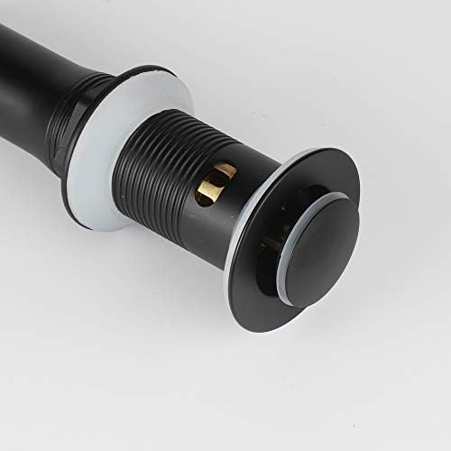 Detachable Basket Pop Up Drain Stopper Black