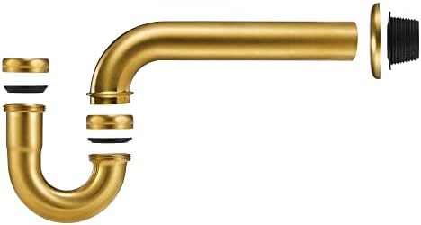 Fipoque 18 Gauge Brass P-Trap