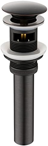 Durable Sink Drain Stopper for Bathroom - Solid Metal Oil-Rubbed Bronze