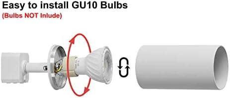 VANoopee 12 Light GU10 LED Track Lighting Kit for Kitchen Ceiling