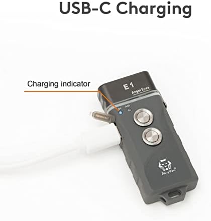 RovyVon E1 Hybrid Battery Flashlight