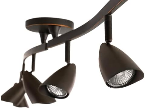 Globe Electric 59376 Grayson 6 Light Adjustable S Shape Track Lighting
