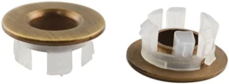 HSCGIN Sink Overflow Ring 2PCS Antique Brass