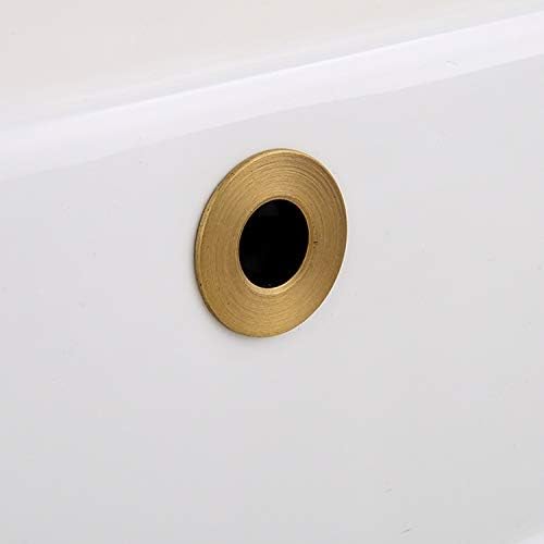 HOYOJU Sink Basin Trim Overflow Brass Insert 2 PCS