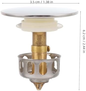 Sturdy 35mm Bathroom Sink Stopper with Anti-Clog Features