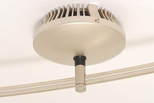 10 ft flexible monorail lighting kit with 5 adjustable frosted glass fixtures