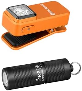 OLIGHT Oclip Rechargeable Flashlight Dual Light Sources 300 Lumens EDC Keychain Light