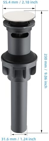 iFealClear Pop Up Sink Drain Stopper with Overflow