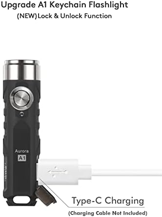 Rovvyvon Aurora A1-G4 Keychain Flashlight 650 Lumen Upgradable Rechargeable Waterproof