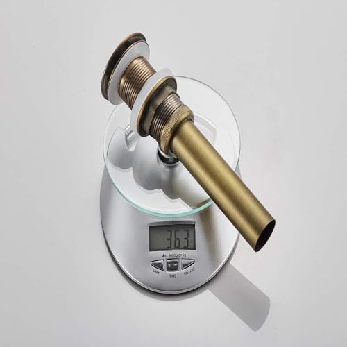 Engraved Anti-Brass bath sink drain stopper no overflow