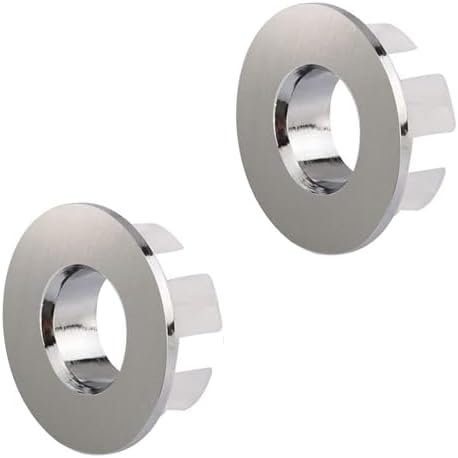 2-Pack Brass Sink Overflow Cover for Kitchen Bathroom