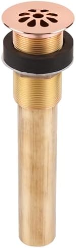 SinkSense 15 Grid Sink Drain in Polished Copper No Overflow Lifetime Warranty