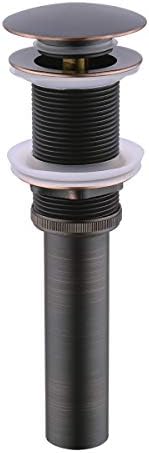 BESTILL Vessel Sink Drain Stopper Overflow-Free Oil Rubbed Bronze