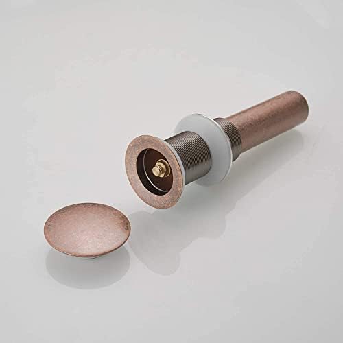 Homevacious 1 58 Inch Bathroom Pop Up Drain Stopper Copper Push Seal