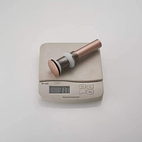 Homevacious 1 58 Inch Bathroom Pop Up Drain Stopper Copper Push Seal
