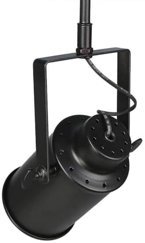 LOG BARN Track Lighting 3-Light Adjustable Black Rustic Wood CeilingFixture