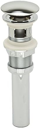 Elegant Chrome ABS Sink Drain with Overflow