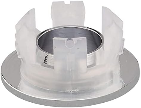 BWE Brushed Nickel Sink Basin Trim Overflow Cover Set of 2