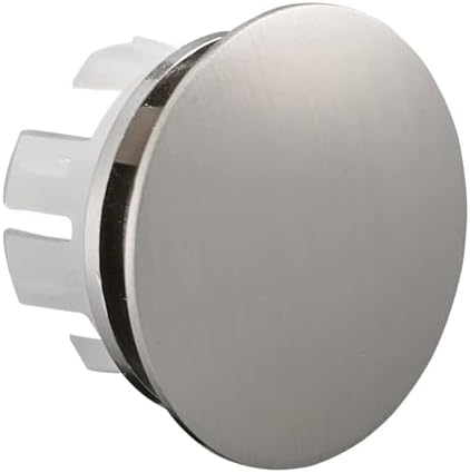 2 Pcs Bathroom Sink Overflow Cover Brushed Nickel