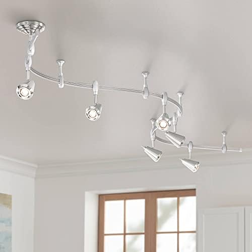 Pro Track Track Light Fixture 6 Head LED Adjustable