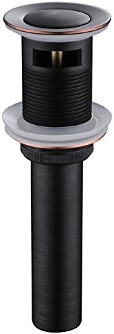 Angle Simple Bathroom Sink Drain with Overflow Brass Pop Up Stopper