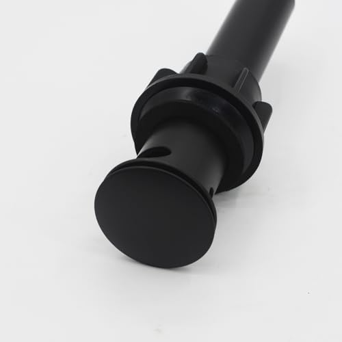 Matte Black Sink Drain with Overflow